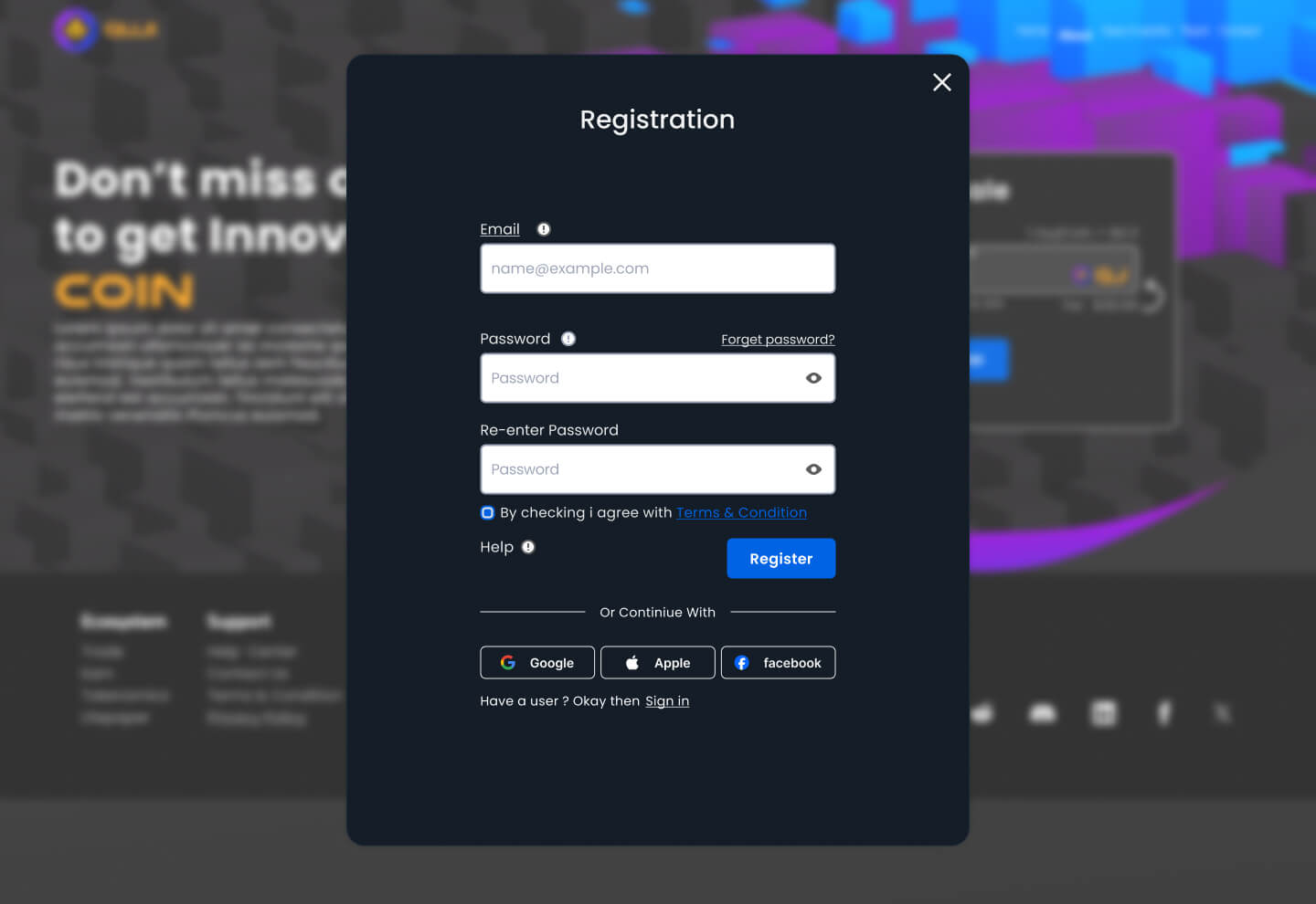 Quji Coin — screen