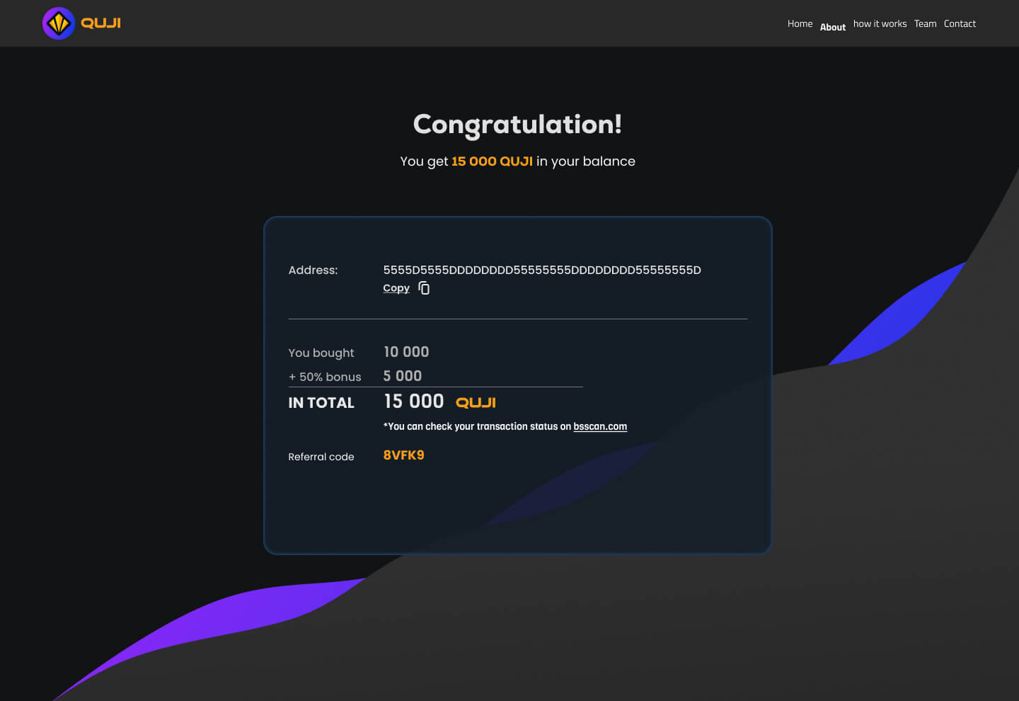 Quji Coin — screen