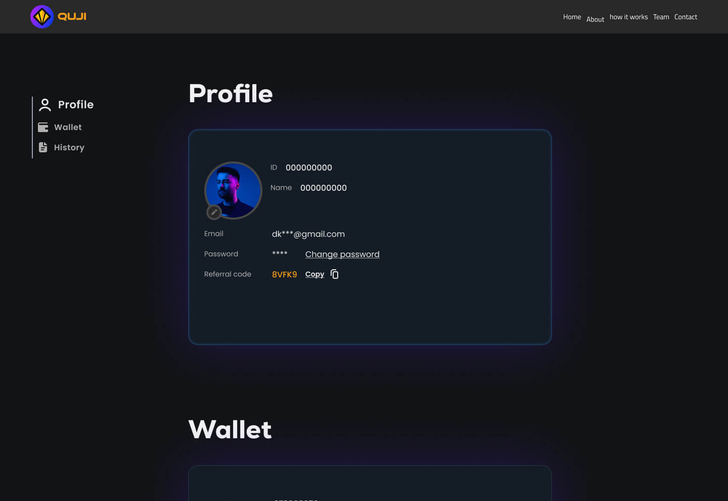 Quji Coin — screen
